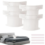 4Pcs Bed Sheet Holders Sheet Straps with Anti-Slip Teeth Invisible Bed Sheet Fasteners for Most Beds