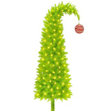 150cm Bendable Artificial Christmas Tree Flexible Green Christmas Decorations with Adjustable Branches for Home Office Parties