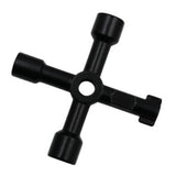 Multi-Functional Electrical Switchboard Key Wrench Tool Black