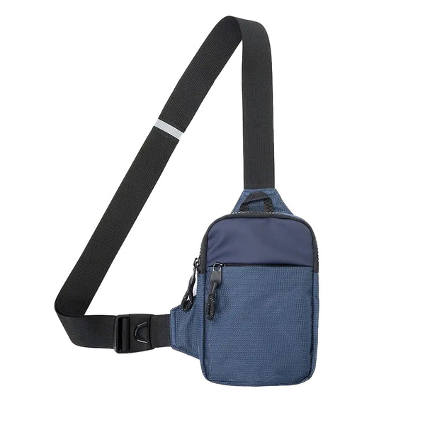Travel Sling Bag for Men Small Crossbody Bag Water-resistant Casual Phone Chest Bag Blue
