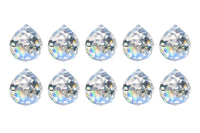 10Pcs Set Glass Ball Prism Pendants Chandelier Hanging Sun Catchers Home Room Decor