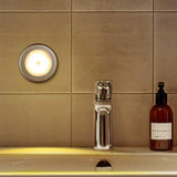 3Pcs Motion Sensor LED Lights Battery Operated Night Lights for Closet Cabinet Hallway Stair Warm White Light