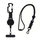Retractable Key Chain Key Holder Belt Clip with Lanyard for Hiking & Travel