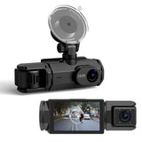 3-Channel Dash Cam with WiFi – Front, Inside & Rear Camera with Motion Detection
