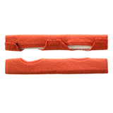 2 PCS Cotton Fire Resistant Foam Hard Hat Sweatbands with Hook and Loop Orange