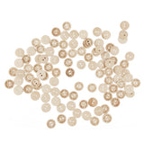 100pcs Engineered Wooden Button Craft Sewing DIY Handmade With Love Wooden Buttons