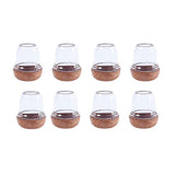 Set of 8 Pieces Chair Foot Cover Floor Protector Chair Sliders Floor Protector Furniture Foot Caps Small