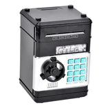 Electronic ATM Piggy Bank with Password Lock for Coins – Money Saving Box Toy Gift Black