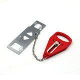 Portable Door Lock Travel Security Device Red