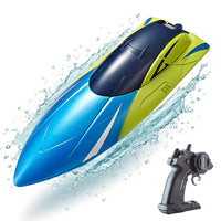 2.4GHz RC Speed Boat Toy – Remote Control Racing Yacht for Pools & Lakes Blue