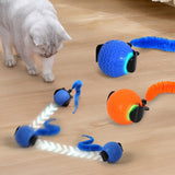 2Pcs Automatic Cat Rolling Ball Interactive Pet Toy with Multiple Motion Modes for Pet Cats Dogs