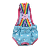 Cute Female Dog Harness Sanitary Pants – Reusable Pet Menstrual Diaper Sky Blue