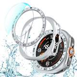3 in 1 Screen Protector for Samsung Galaxy Watch Ultra 2 47mm with Bezel Ring Silver