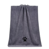 70x140cm Microfiber Dog Towels for Drying Dogs Shower & Bath Supplies Gray