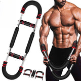 3-Level Adjusatble Twister Arm Trainer Chest Workout Twister Bar Home Fitness Equipment