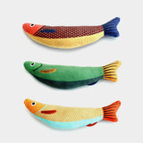 3Pcs Saury Fish Cat Toys Interactive Cat Kitten Kicker Teething Toys