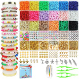 Clay Beads Bracelet Making Kit Friendship DIY Jewelry Making Beads Set