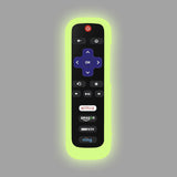 2 Pcs Glow in the Dark Silicone Remote Cover Case for Roku TV Remote Glow Green