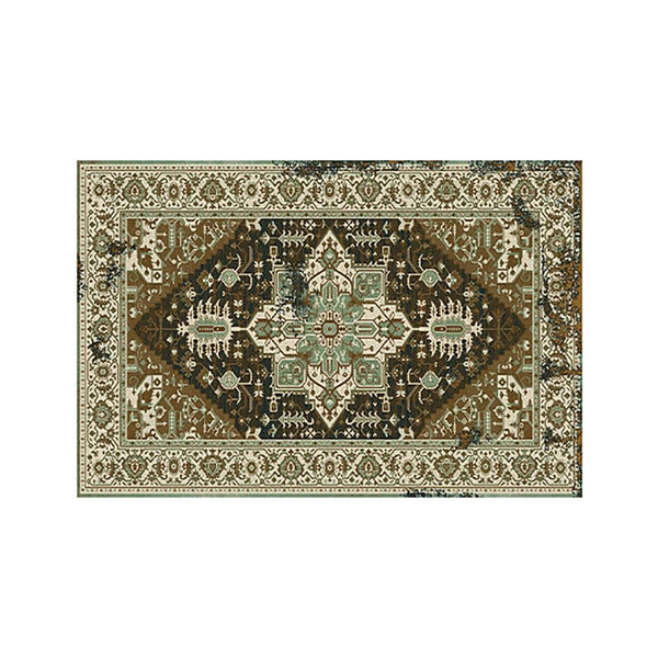 Bohemian Floor Protector Mat Non-Slip Carpet Style Mat Vintage Home Decoration Style 1