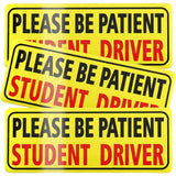 3PCS Student Driver Car Signs Please Be Patient