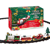 Hanging Christmas Train Toy Set – With Lights Music and Track for Kids