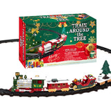Hanging Christmas Train Toy Set – With Lights Music and Track for Kids