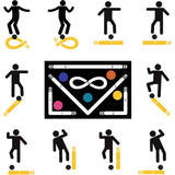 Quiet Non-Slip Indoor Soccer Training Mat Footwork Practice Pad Style 1