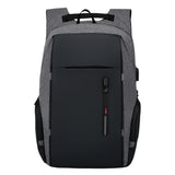 Travel Laptop Backpack with USB Charging Port – Fits 15.6 Inch Laptop School Bag Gray