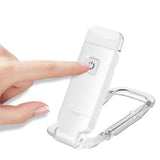 USB Rechargeable Clip On LED Book Light for Bed Night Reading White