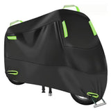 Heavy Duty Waterproof Motorcycle Cover Outdoor UV Rain Dust Protection Green