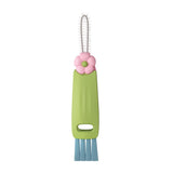 3 in 1 Cup Lid Cleaning Brush Crevice Cleaning Brush for Bottle Gap Tight Spaces Cup Green