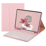 Bluetooth Touchpad with Detachable Magnetized Keyboard for Samsung Galaxy Tab A9 / A9 Plus Pink