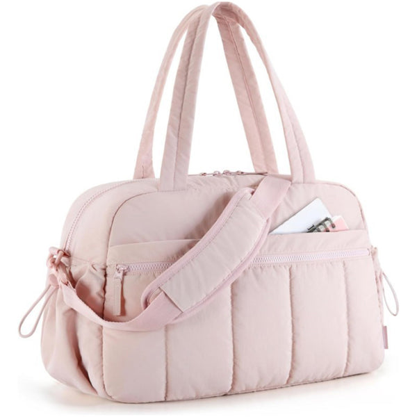 Gym Bag for Women Travel Duffle Bag with Wet Pocket Carry on Weekender Bag Pink