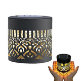 Solar Mandala Projection Wall Light Decorative for Yard Garden Post  Backyard Decor Style 1