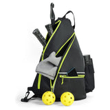 Pickleball Backpack Adjustable Sling Bag Large-Capacity with Safety Pocket for Men & Women