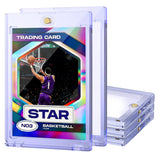5 PCS Card Holder Protectors Hard Plastic for Trading Cards Sports Game Cards