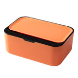 Refillable Wipes Dispenser Tissue Storage Case with Lid Orange