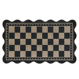 Crystal Velvet Area Rug Geometric Non Slip Washable Floor Mat Style 2