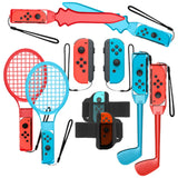 10PCS Sports Kit Accessories Compatible with Nintendo Switch