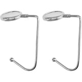 4 PCS 30mm Metal Straight Hooks for Christmas Stockings and Bags Silver