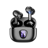Wireless Bluetooth 5.3 Headphones HiFi Stereo Earbuds with LED Display in-Ear Earphone