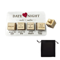 Set of 5Pcs Couples Date Night Dice After Dark Edition Wooden Dice Game