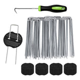 50 PCS Landscape Staples Garden Stakes Ground Stakes for Weed Barrier