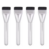 4 PCS Flat Foundation Brush Makeup Brush Spatula Facial Brush for Liquid Foundation