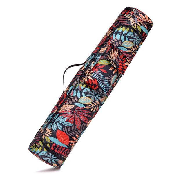 Yoga Mat Storage Bag Zipper Travel Yoga Mat Carrier Bag for Class Workout Park Style 1