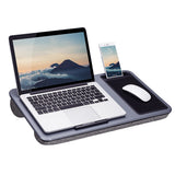 Laptop Lap Desk for Adults – Portable Laptop Desk with Mouse Pad and Phone Holder Gray