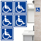 5 PCS Handicap Parking Disabled Decal Sticker Vinyl for Vehicle Window Car