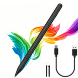 Rechargeable Stylus Pen Compatible With Microsoft Surface Pro 11 10 9 8 7 Go X Black