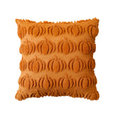 Fall Pillow Covers – Halloween Pumpkin Decor Faux Fur Pillowcase for Chair & Sofa Brown