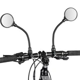 Pair of Adjustable Bike Handlebar Mirror 360-Degree Rotating Wide-Angle Rearview Mirror for Bicycles Motorcycles